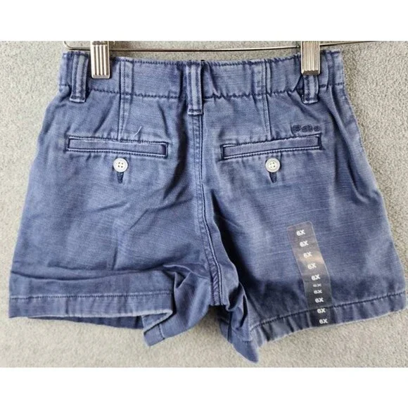 Polo Ralph Lauren Chino Shorts Unisex Kids 6X Navy Belt Loops Zip Fly Closure - Picture 11 of 15